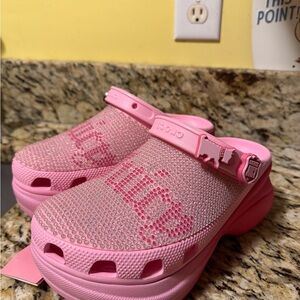 Juicy Couture Platform CROCS NWT